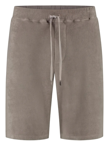  Fedeli Drawstring Patch-pocket Shorts - Brown 