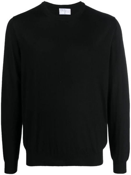  Fedeli Fine-knit Cashmere Jumper - Black 