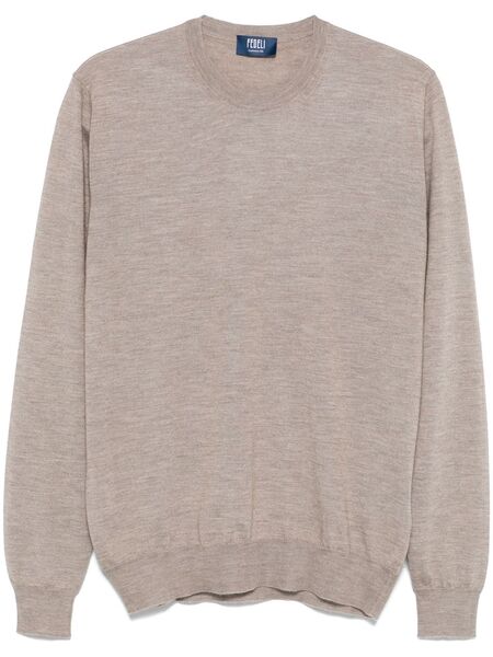  Fedeli Fine-knit Sweater - Neutrals 