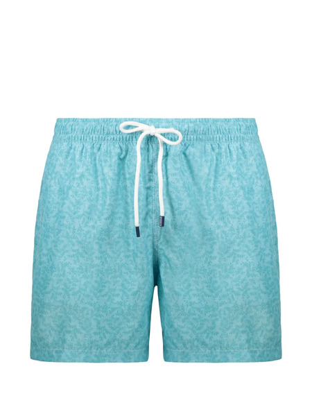  Fedeli Floral Swim Shorts - Blue 