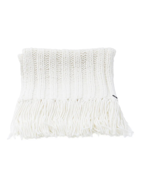  Fedeli Fringed Ribbed-knit Scarf - Neutrals 
