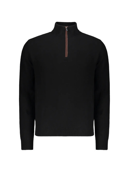  Fedeli Half-zip Sweater - Black 