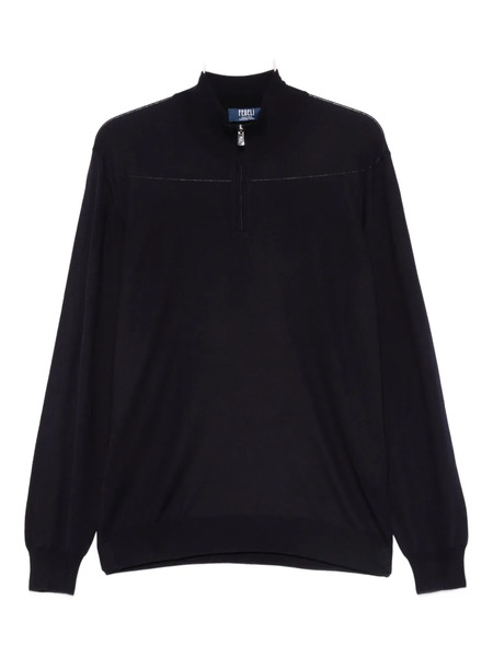  Fedeli Half-zip Top - Blue 