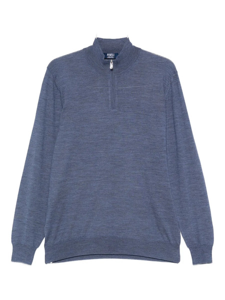  Fedeli Half-zip Top - Blue 