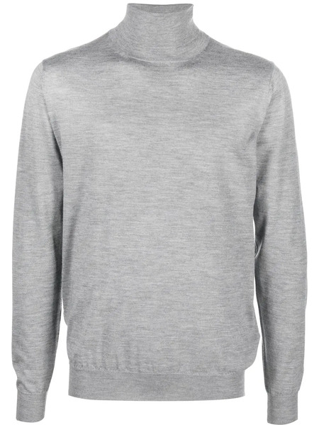  Fedeli High Neck Jumper - Grey 