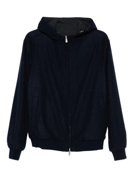  Fedeli Hooded Zip Jacket - Blue 