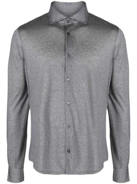  Fedeli Jersey Wool Shirt - Grey 