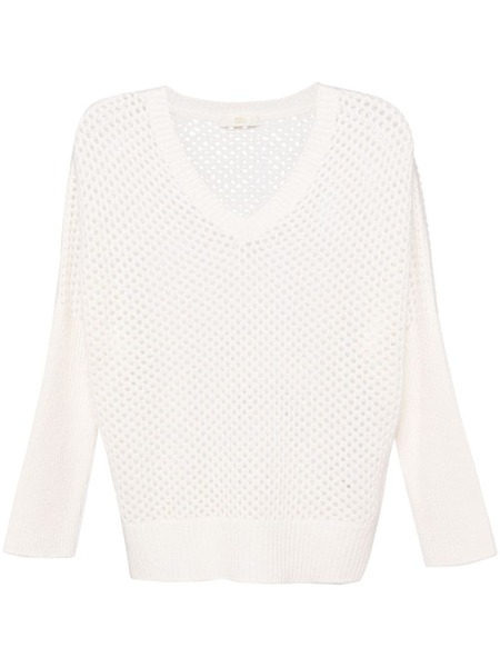  Fedeli Locri Open-knit Jumper - White 