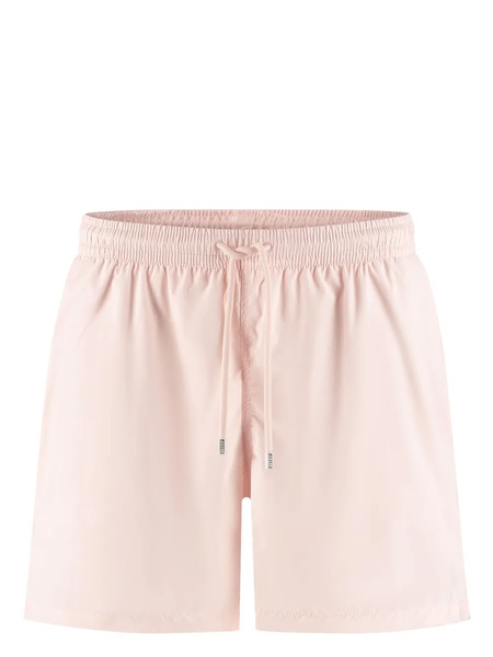  Fedeli Logo-patch Swim Shorts - Pink 