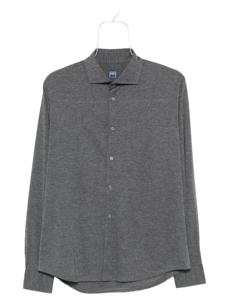  Fedeli Long-sleeve Wool Shirt - Grey 