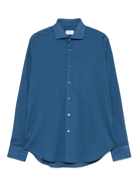  Fedeli Long-sleeved Shirt - Blue 