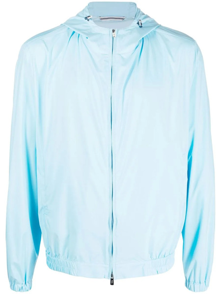  Fedeli One-tone Zip-up Jacket - Blue 