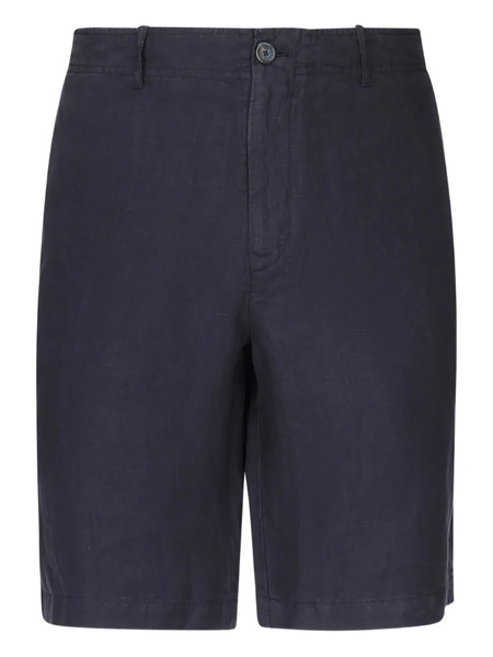  Fedeli Pocket Linen Shorts - Blue 
