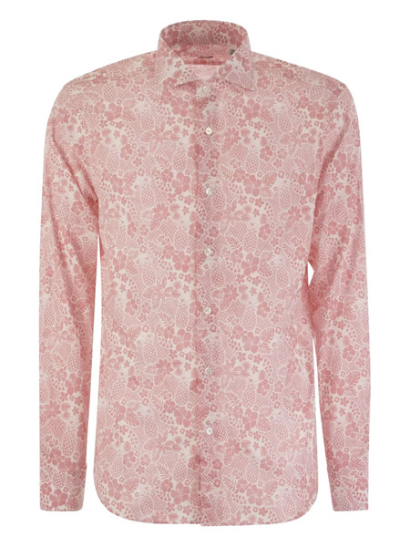  Fedeli Printed Shirt - Pink 