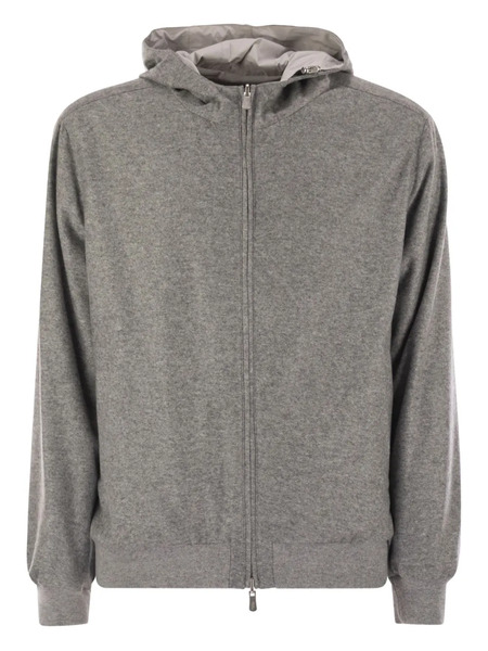  Fedeli Reversible Hooded Jacket - Grey 