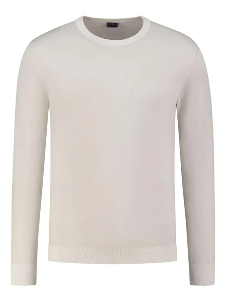  Fedeli Ribbed Crew-neck Sweater - Grey 