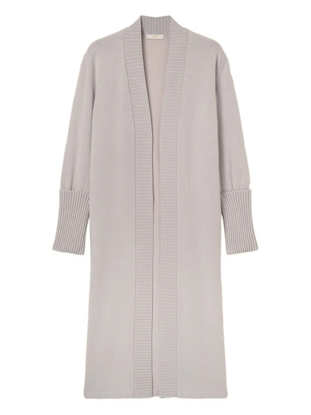  Fedeli Ribbed Cuff Coat - Grey 