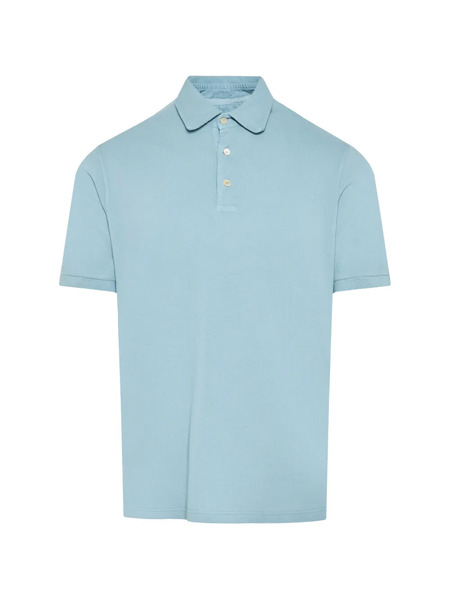  Fedeli Short-sleeve Polo Shirt - Blue 
