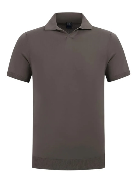  Fedeli Short-sleeve Polo Shirt - Brown 