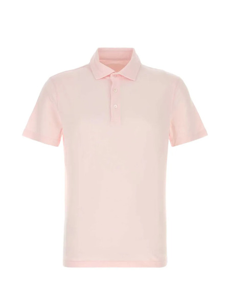  Fedeli Stretch Polo Shirt - Pink 