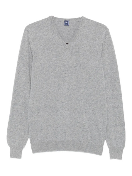  Fedeli V-neck Cashmere Sweater - Grey 