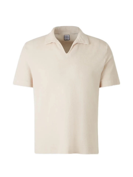  Fedeli V-neck T-shirt - Neutrals 