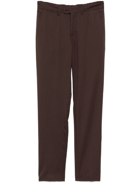  Fedeli Virgin-wool Straight-leg Trousers - Brown 