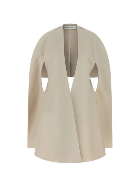  Federica Bonifaci Asymmetrical-length Cape - Neutrals 