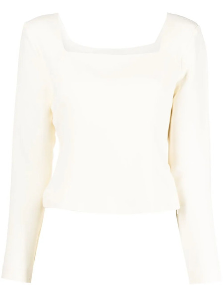  Federica Tosi Square Neck Pullover Jumper - White 