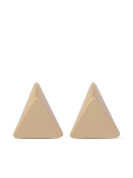  Federica Tosi Triangular Stud Earrings - Gold 