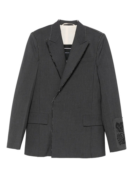  Federico Cina Asymmetric Blazer - Grey 