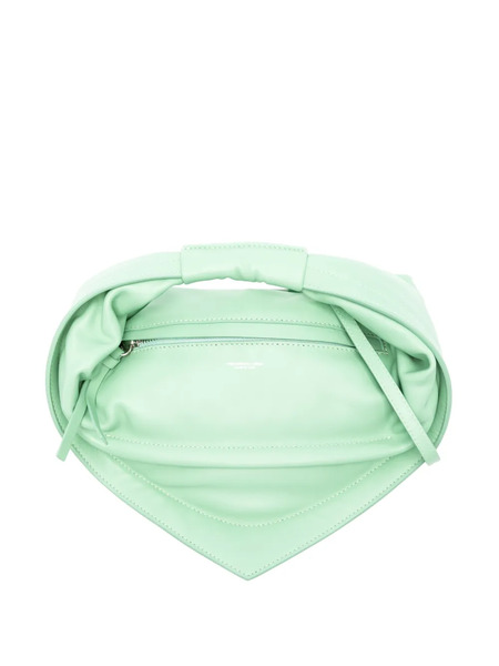  Federico Cina Mini Tortellino Knotted Triangular Tote Bag - Green 