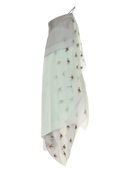  Fendi Asymmetric Sequin-embellished Dress - Green 