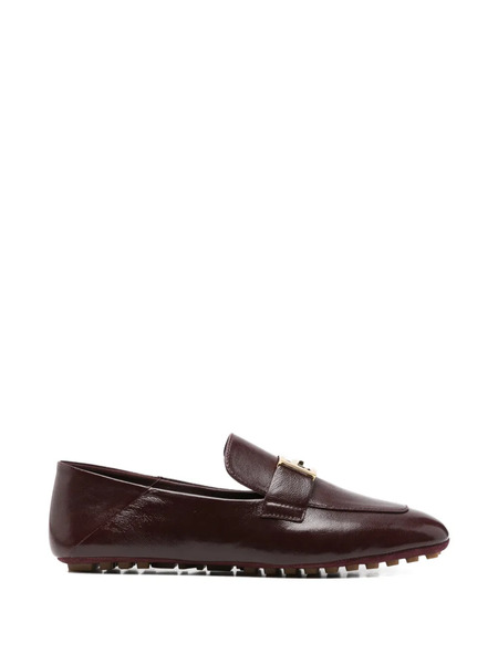  Fendi Buckle Loafers - Brown 