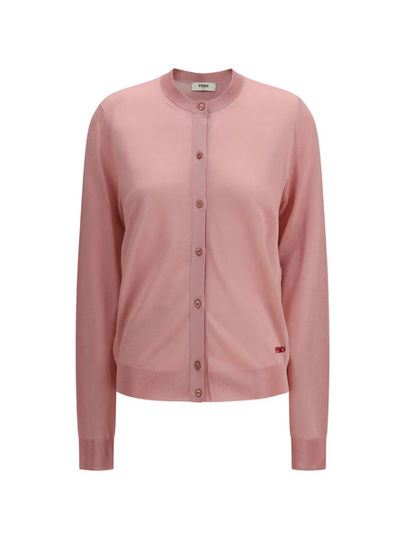  Fendi Buttoned Cardigan - Pink 