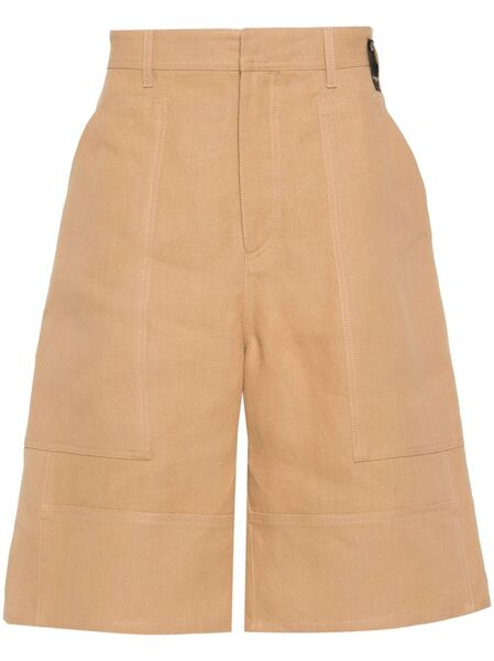  Fendi Canvas Bermuda Shorts - Brown 