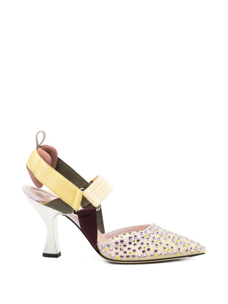  Fendi Colibrì Embellished Pumps - Neutrals 