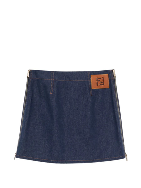  Fendi Denim Mini Skirt - Blue 