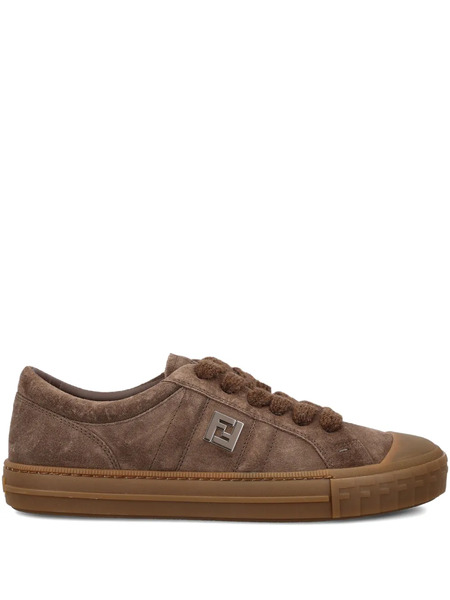  Fendi Domino Suede Sneakers - Brown 