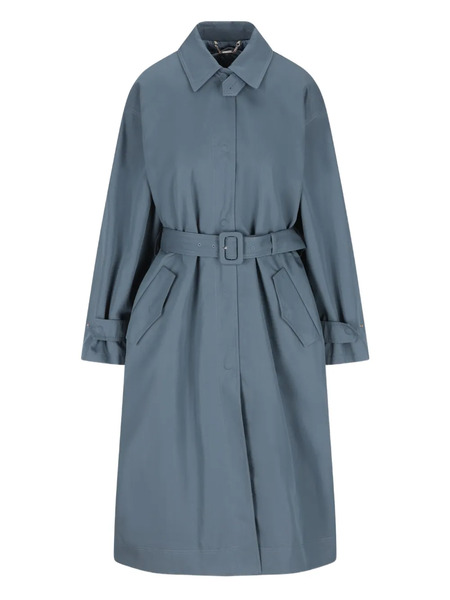  Fendi Double-belted Quilted Coat - Blue 
