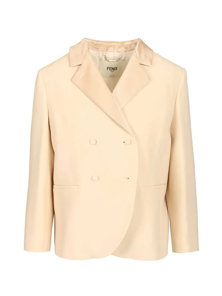  Fendi Double-breasted Blazer - Neutrals 