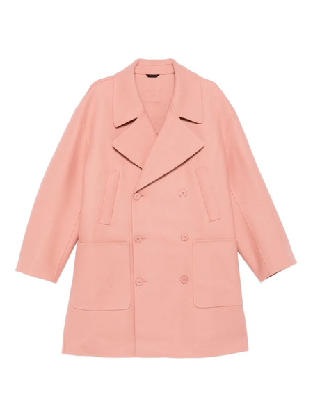  Fendi Double-breasted Patch-pocket Coat - Pink 