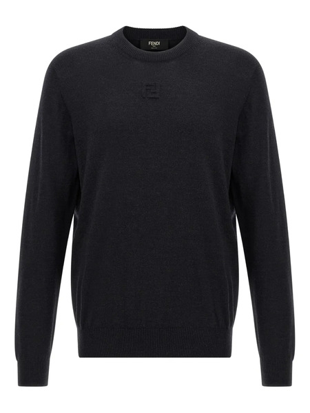  Fendi Embossed-ff Sweater - Grey 