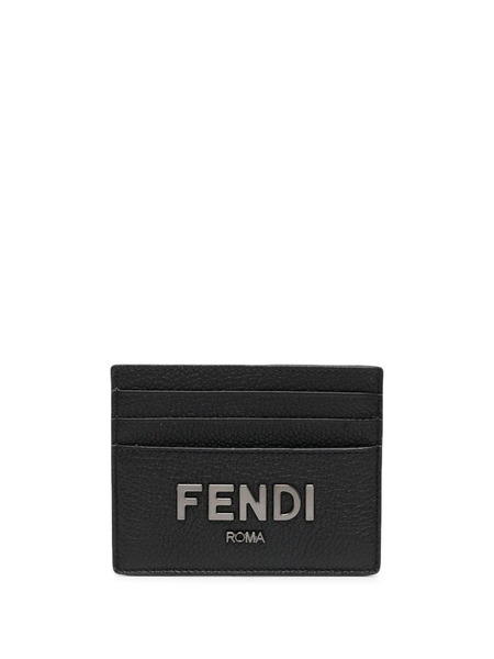  Fendi Embossed-logo Cardholder - Black 