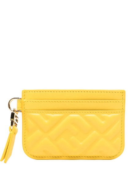  Fendi Embossed-logo Wallet - Yellow 
