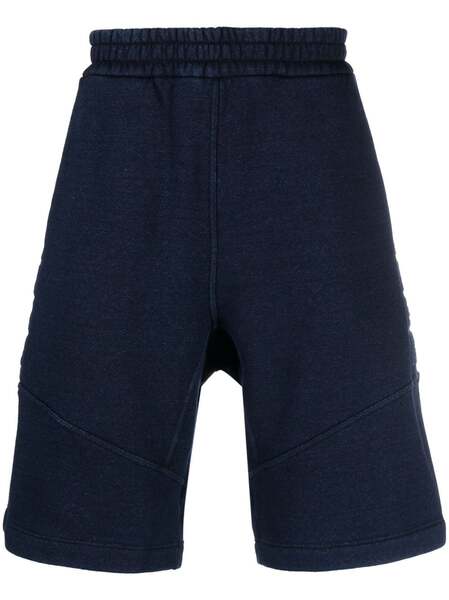  Fendi Embossed-monogram Denim Shorts - Blue 