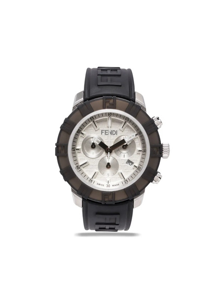  Fendi Fendastic 45mm Chronograph Watch - Black 