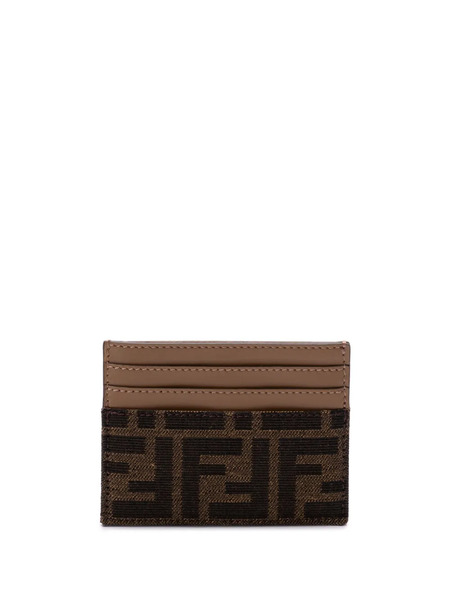  Fendi Ff Card Holder - Brown 