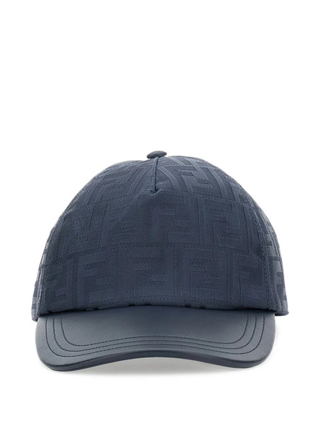  Fendi Ff Jacquard Baseball Cap - Blue 