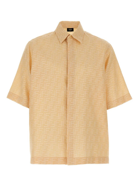  Fendi Ff-jacquard Shirt - Neutrals 
